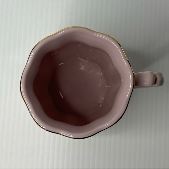 H & C Czech Original Rosa Porzelain Porcelain Mug Teacup Floral Spray Gold Trim - Picture 4 of 9